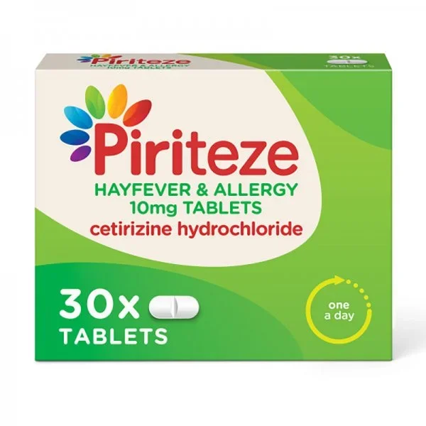 Piriteze Antihistamine Allergy Relief – 30 Tablets