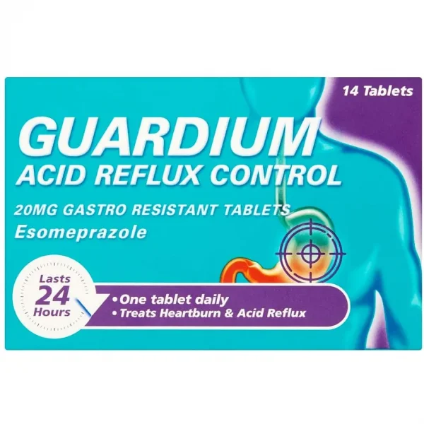 Guardium Tablets Heartburn and Acid Reflux Control - 14 Tablets