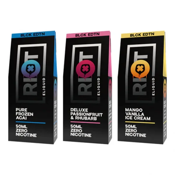 Riot Squad Black Edition 0mg V2 2x 50ml Shortfill (70VG/30PG)