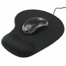 BLACK ANTI-SLIP MOUSE MAT PAD