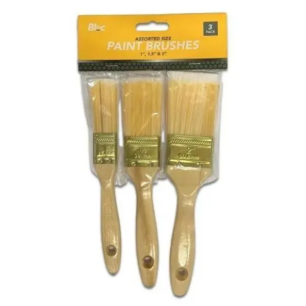 3 Pack Paint Brush Set Decorating DIY Painting